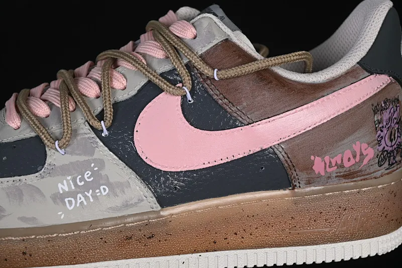 All categories Nk Air Force 1 Air Force series Nk Air Force 1 Low Air Force low-top Nike Air Force 1'07 Low "Mist Powder Diary" Hand-painted graffiti Mist powder diary Air Force 1 low-top casual sneakers CW1888-680